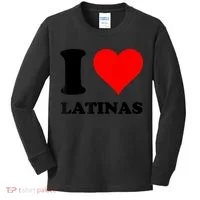 I Love Latinas Kids Long Sleeve Shirt thumb 0