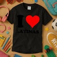 I Love Latinas Kids T-Shirt thumb 3