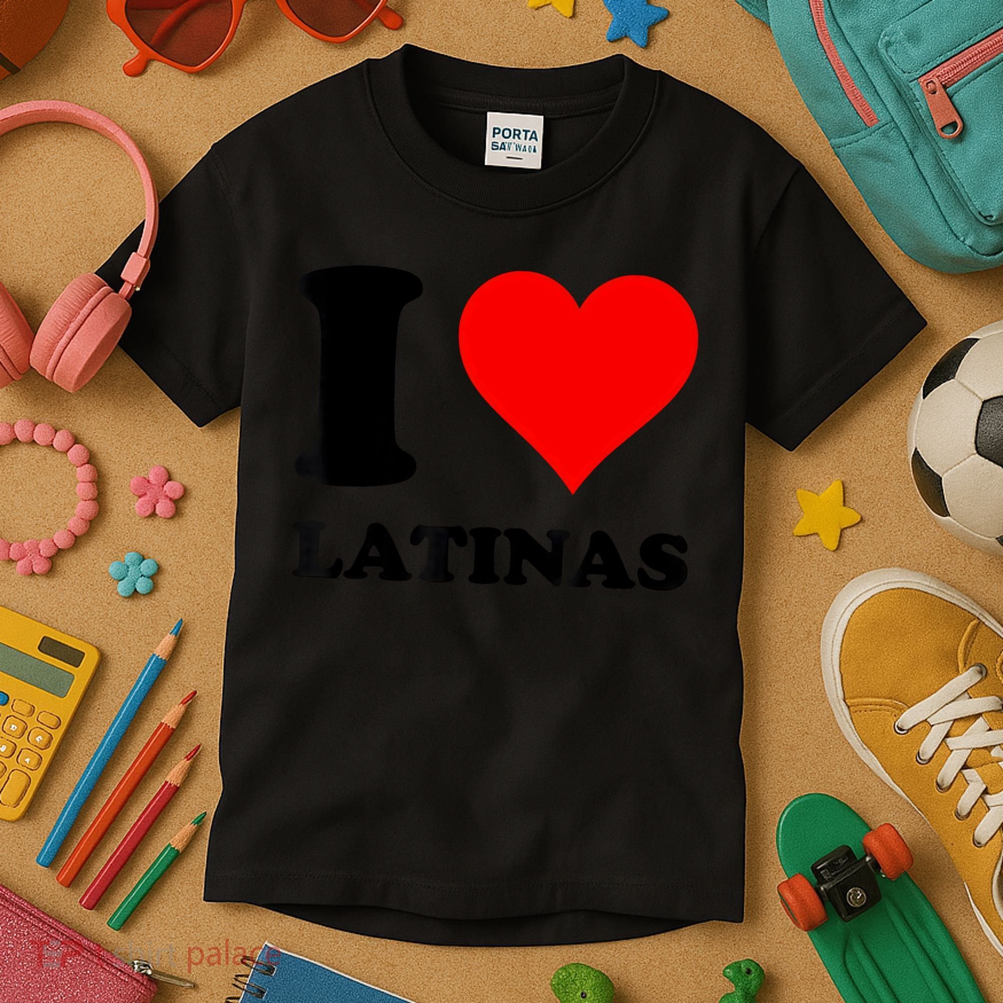 I Love Latinas Kids T-Shirt