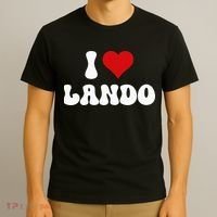 I Love Lando I Heart Lando Valentine's Day T-Shirt thumb 3