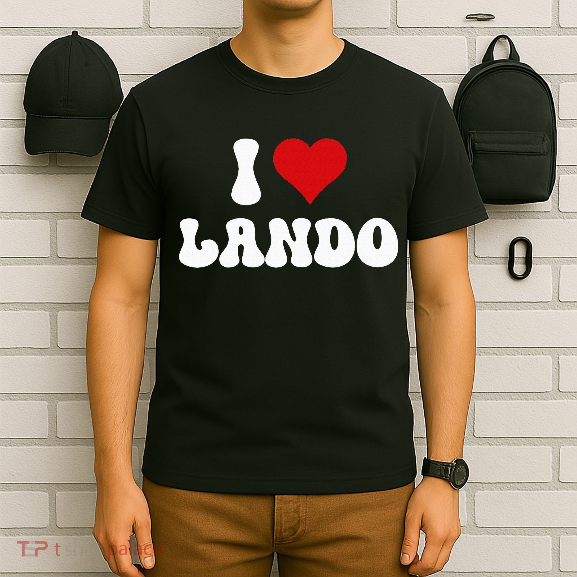 I Love Lando I Heart Lando Valentine's Day T-Shirt
