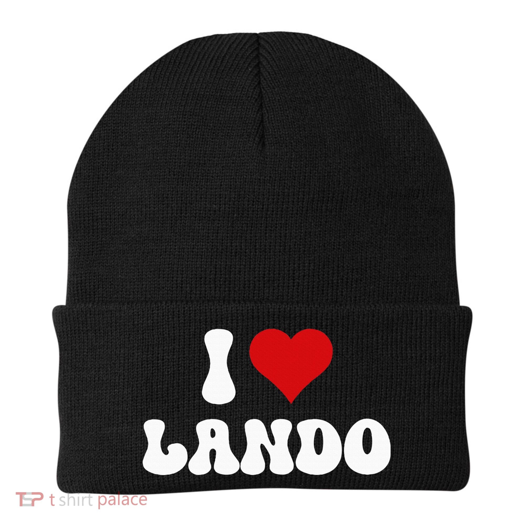 I Love Lando I Heart Lando Valentine's Day Beanie