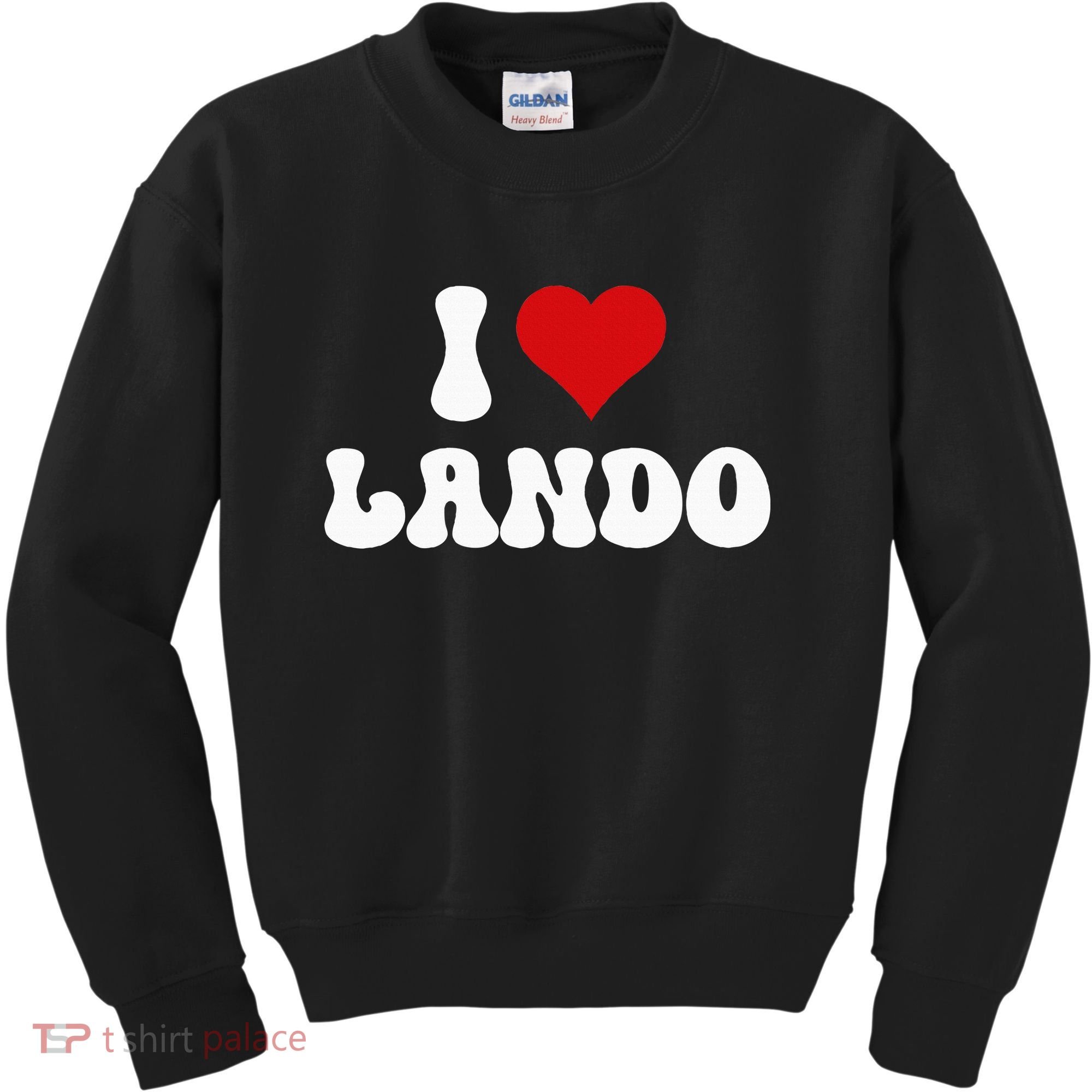 I Love Lando I Heart Lando Valentine's Day Kids Sweatshirt