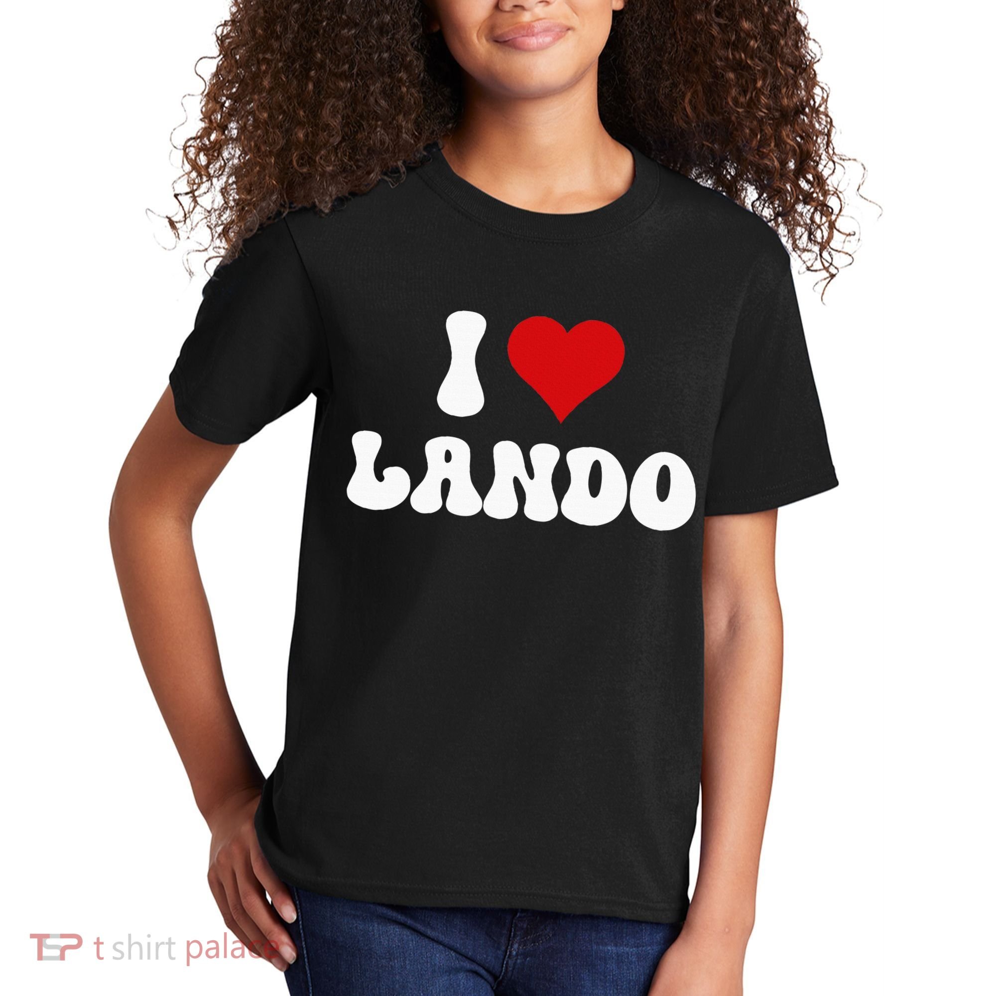 I Love Lando I Heart Lando Valentine's Day Kids T-Shirt