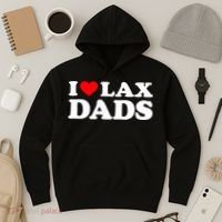 I Love Lax Dads I Heart Lax Dads Hoodie thumb 3