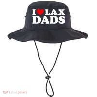 I Love Lax Dads I Heart Lax Dads Bucket Hat thumb 0
