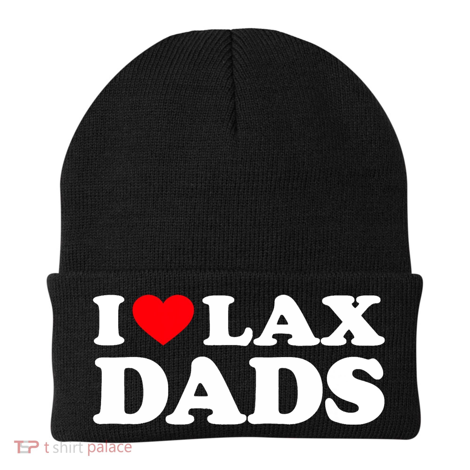 I Love Lax Dads I Heart Lax Dads Beanie