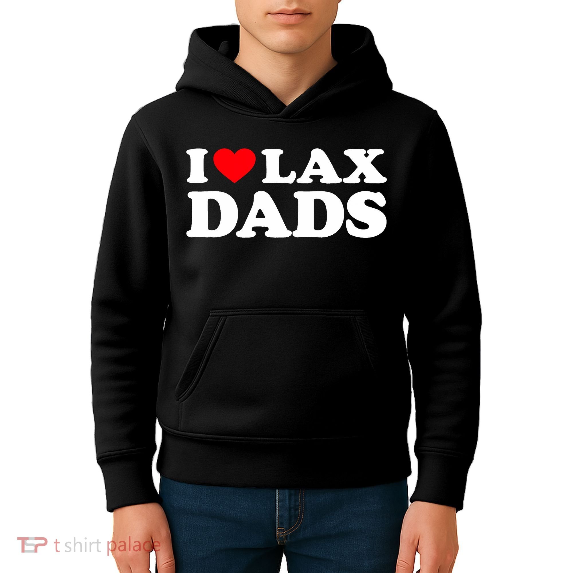 I Love Lax Dads I Heart Lax Dads Kids Hoodie