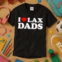 I Love Lax Dads I Heart Lax Dads Kids T-Shirt thumb 3