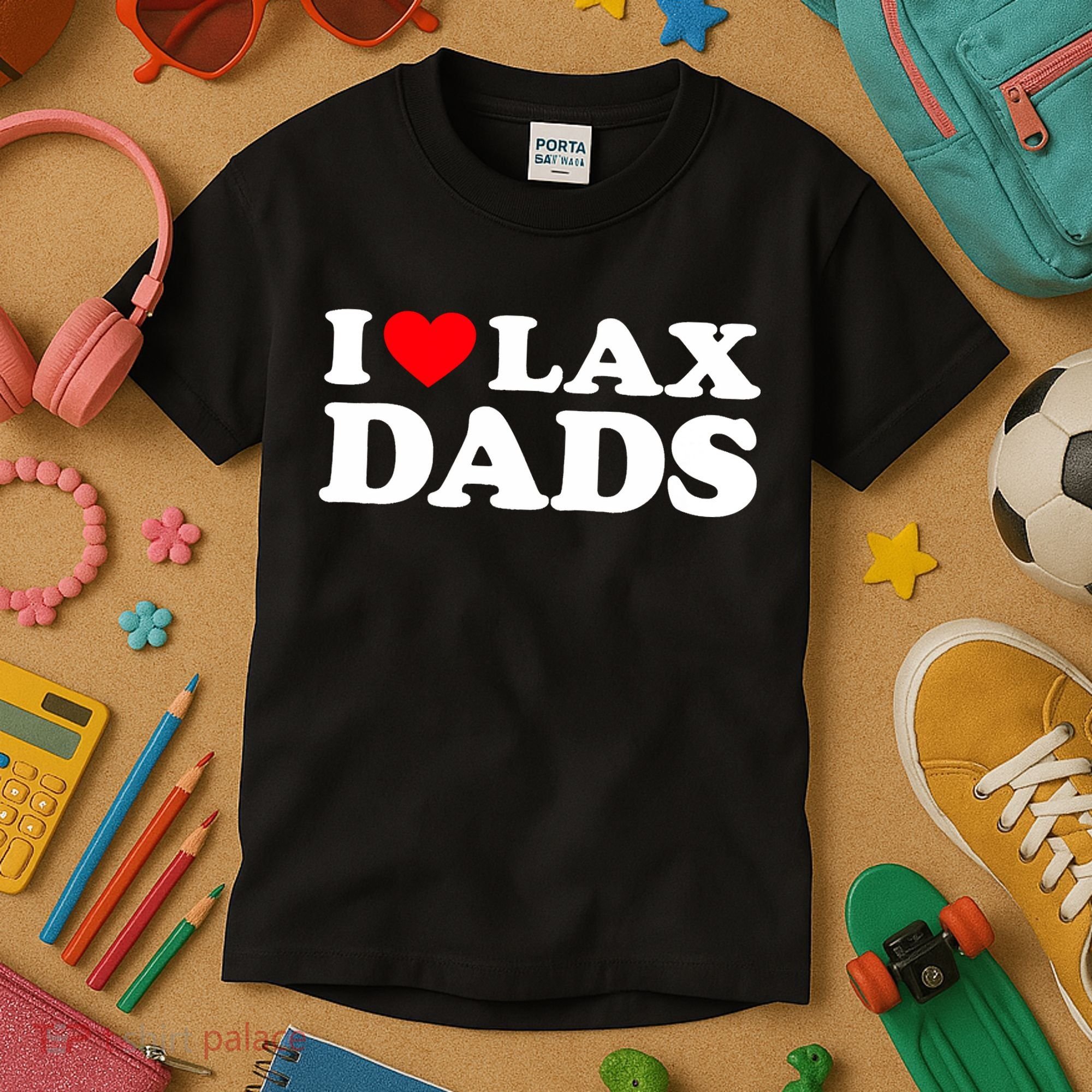 I Love Lax Dads I Heart Lax Dads Kids T-Shirt