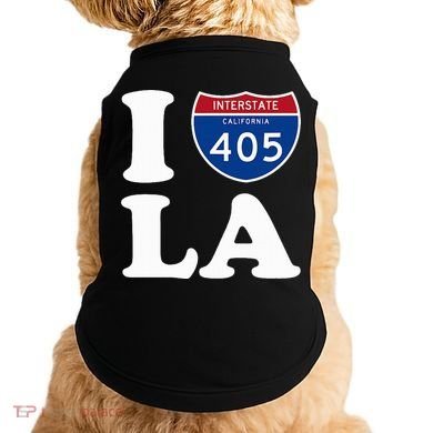 I Love La 405 Freeway Los Angeles Doggie Tank