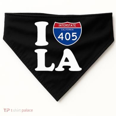 I Love La 405 Freeway Los Angeles USA-Made Doggie Bandana