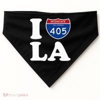 I Love La 405 Freeway Los Angeles USA-Made Doggie Bandana thumb 0