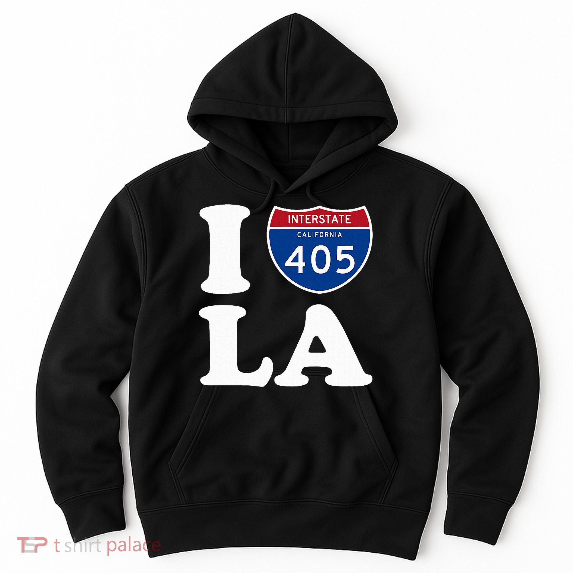 I Love La 405 Freeway Los Angeles Hoodie