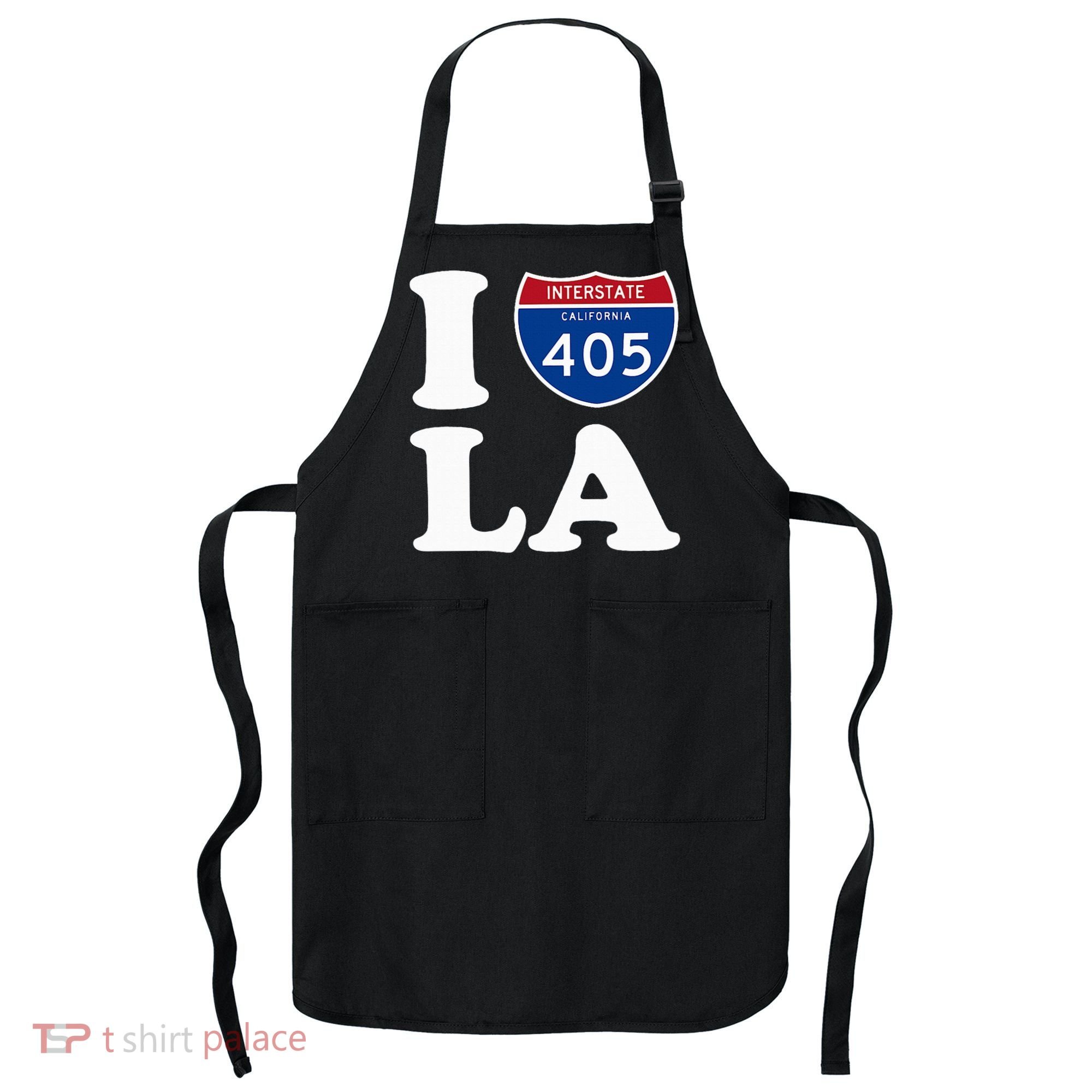 I Love La 405 Freeway Los Angeles Apron