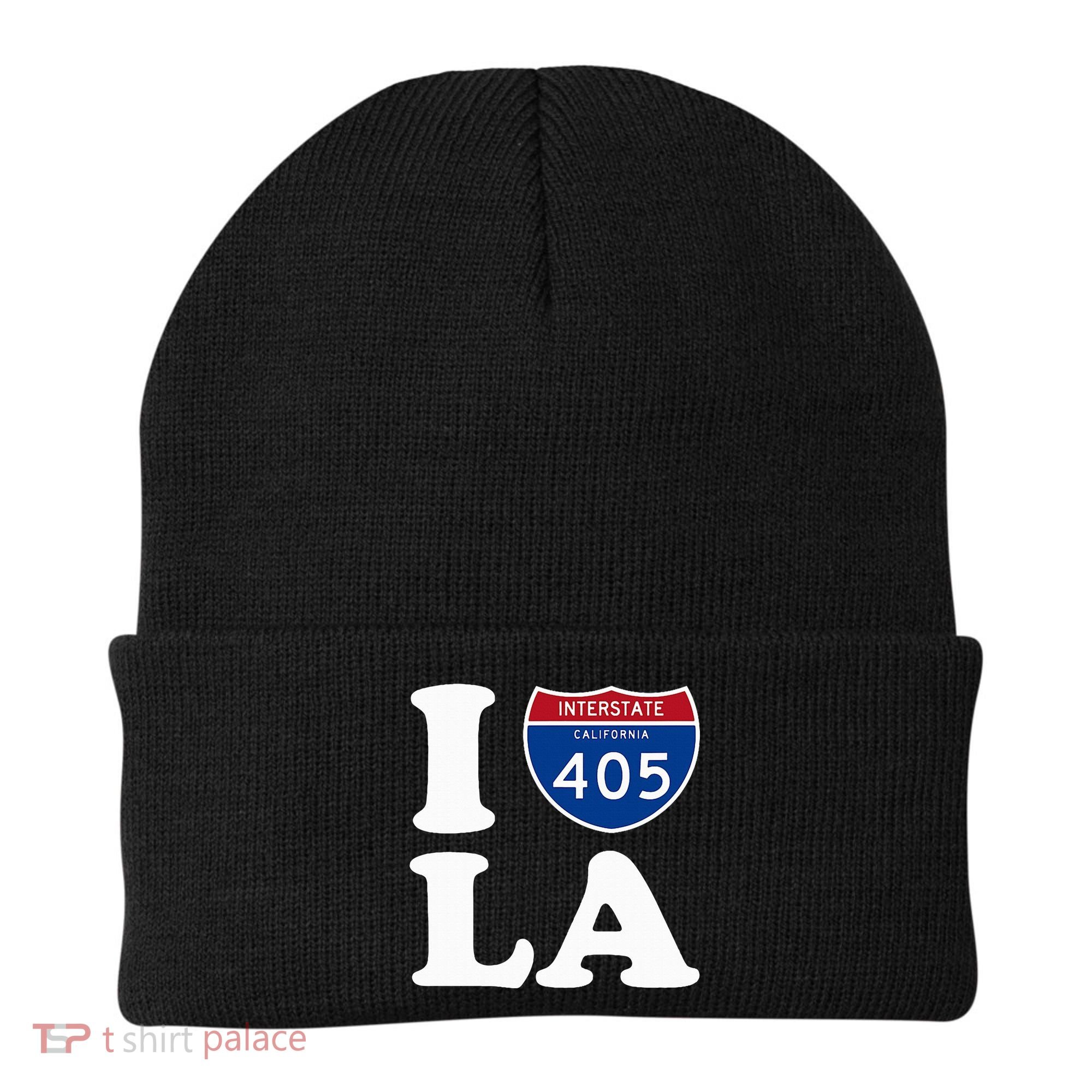 I Love La 405 Freeway Los Angeles Beanie