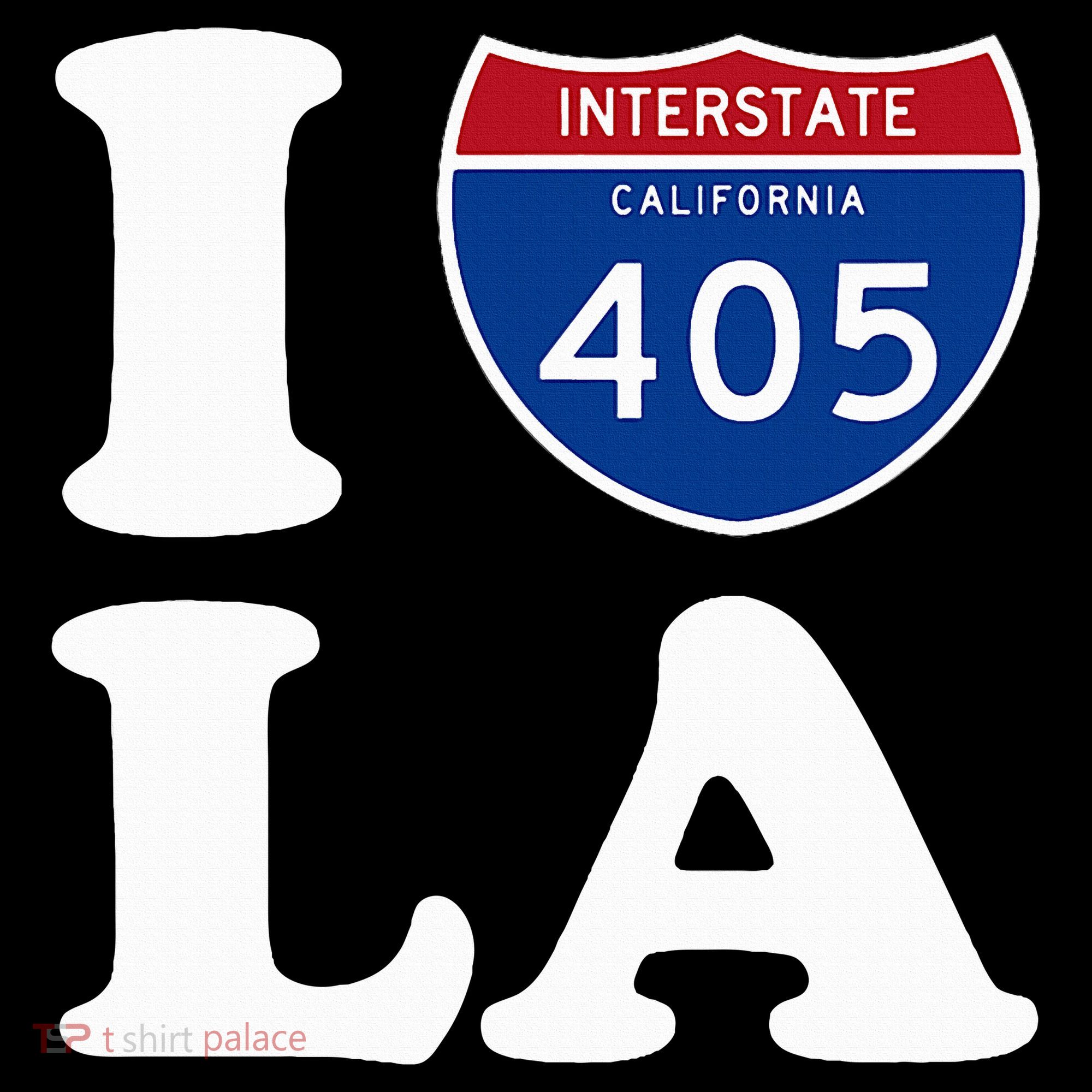 I Love La 405 Freeway Los Angeles Coaster