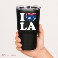 I Love La 405 Freeway Los Angeles Tumbler thumb 2