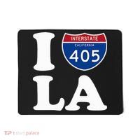 I Love La 405 Freeway Los Angeles Mousepad thumb 0