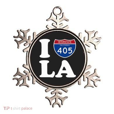 I Love La 405 Freeway Los Angeles Ornament