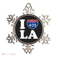 I Love La 405 Freeway Los Angeles Ornament thumb 0