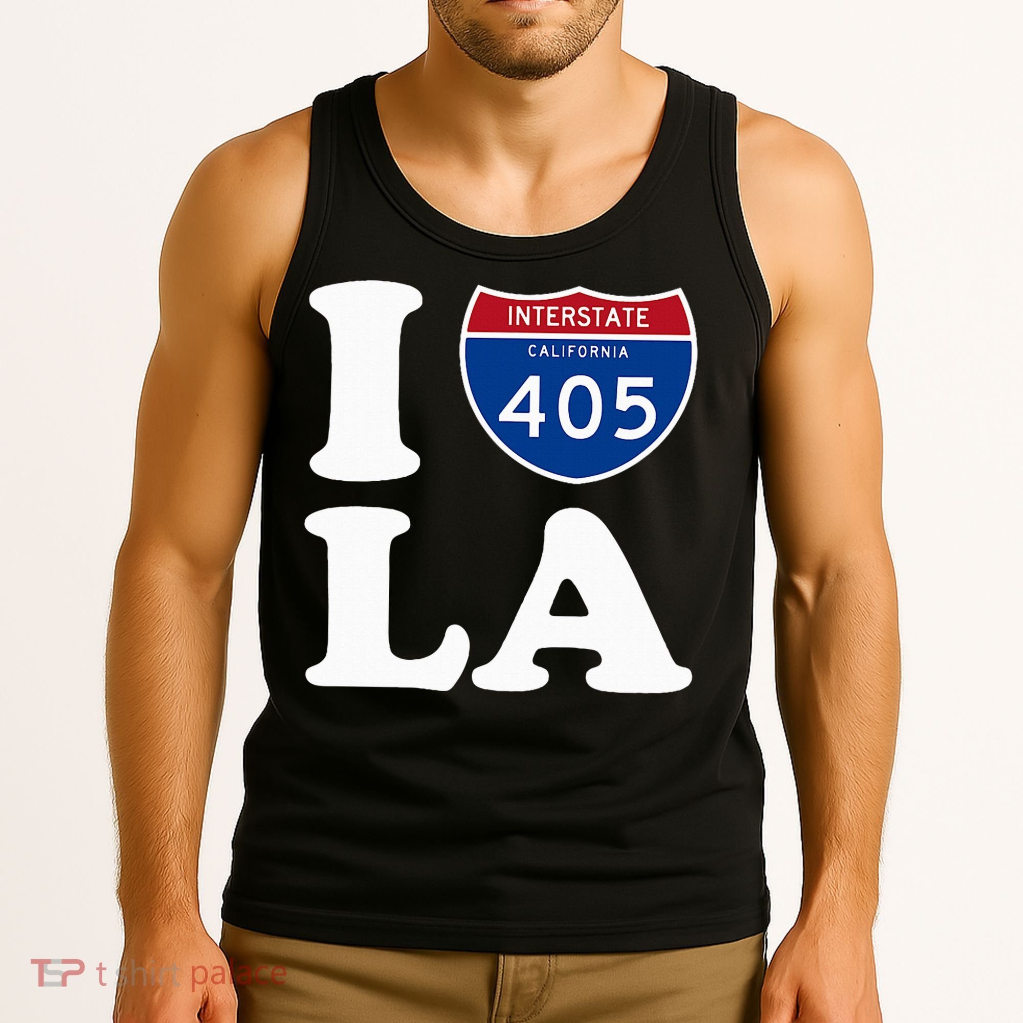 I Love La 405 Freeway Los Angeles Tank Top
