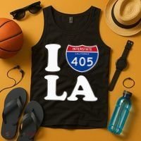 I Love La 405 Freeway Los Angeles Tank Top thumb 4