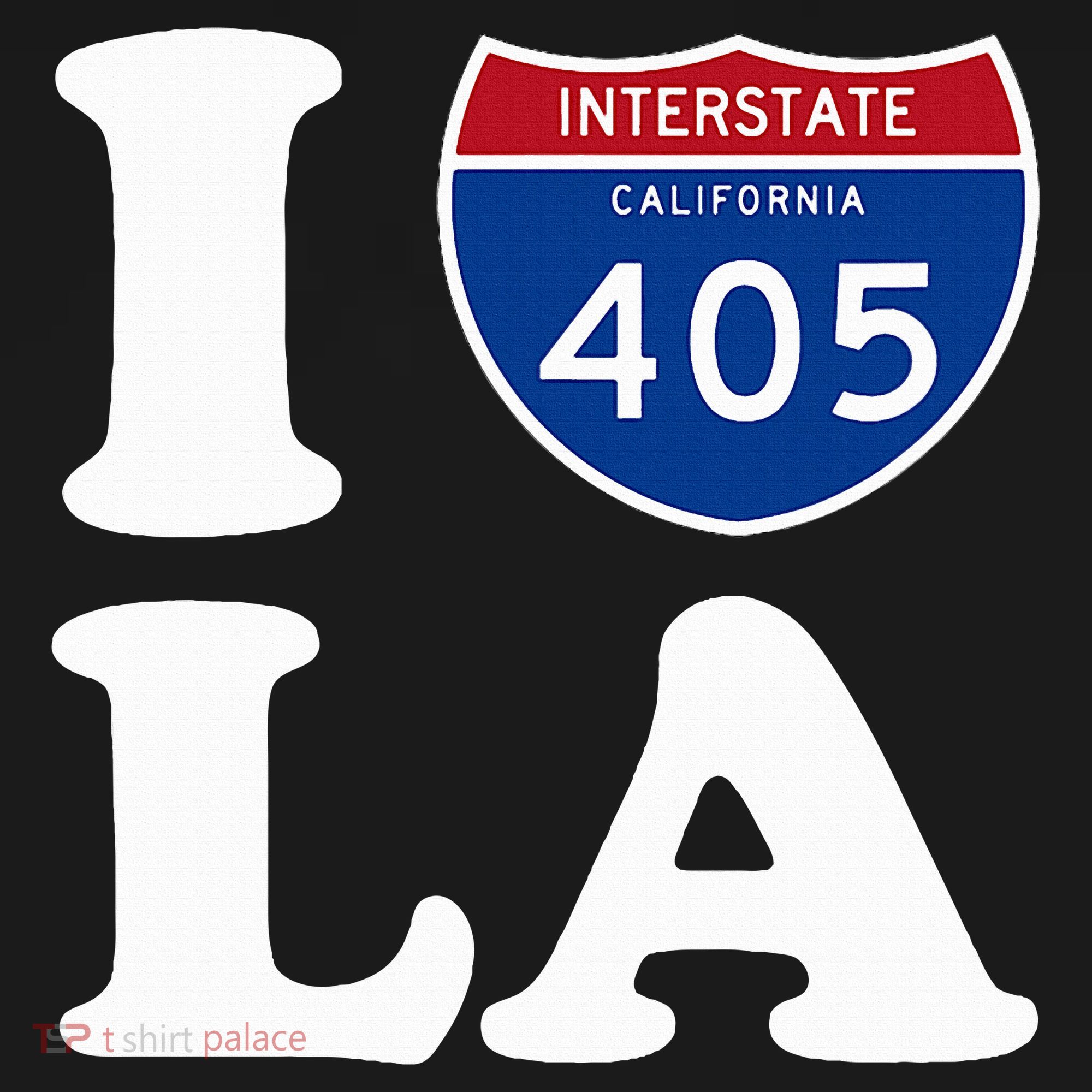 I Love La 405 Freeway Los Angeles Tank Top