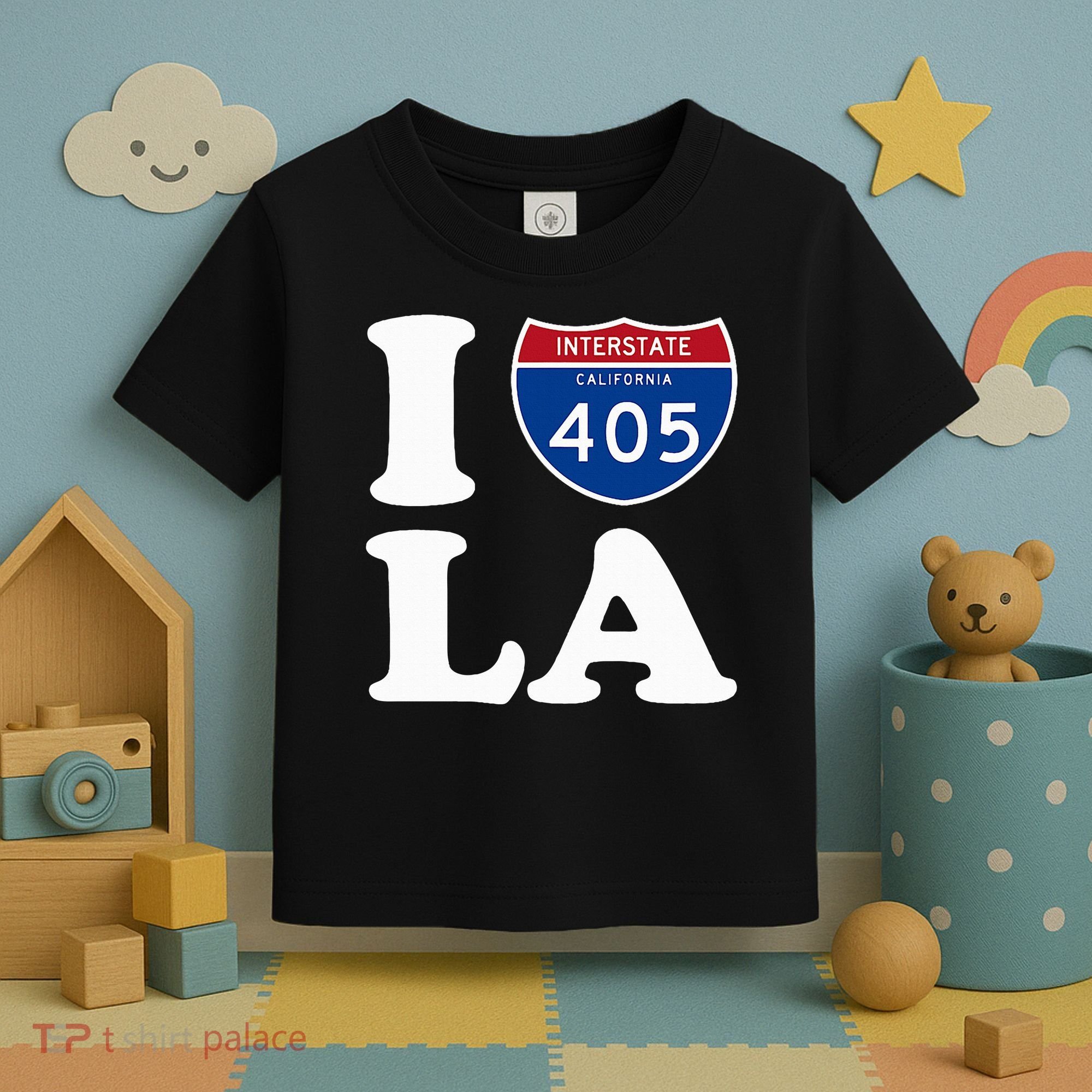 I Love La 405 Freeway Los Angeles Toddler T-Shirt
