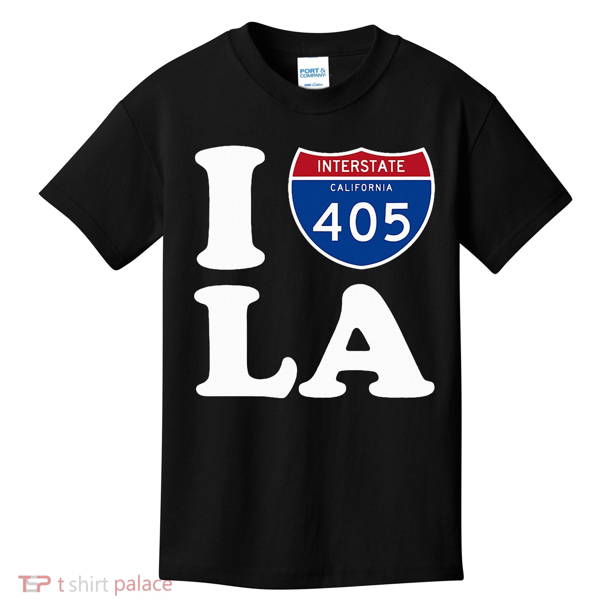 I Love La 405 Freeway Los Angeles Kids T-Shirt