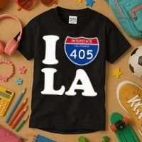 I Love La 405 Freeway Los Angeles Kids T-Shirt thumb 3