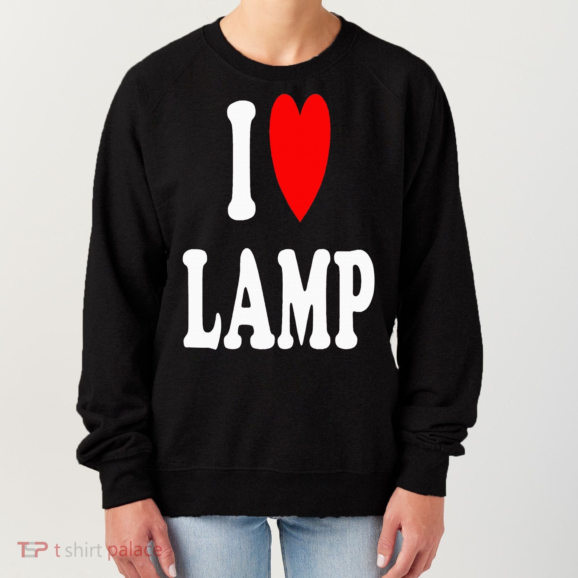 I Love Lamp Funny Light Shade Lampshade Candle Lantern Moth Women's Sweatshirt