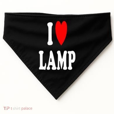I Love Lamp Funny Light Shade Lampshade Candle Lantern Moth USA-Made Doggie Bandana