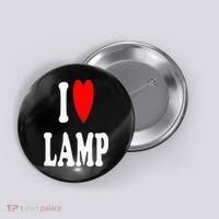 I Love Lamp Funny Light Shade Lampshade Candle Lantern Moth Button thumb 0