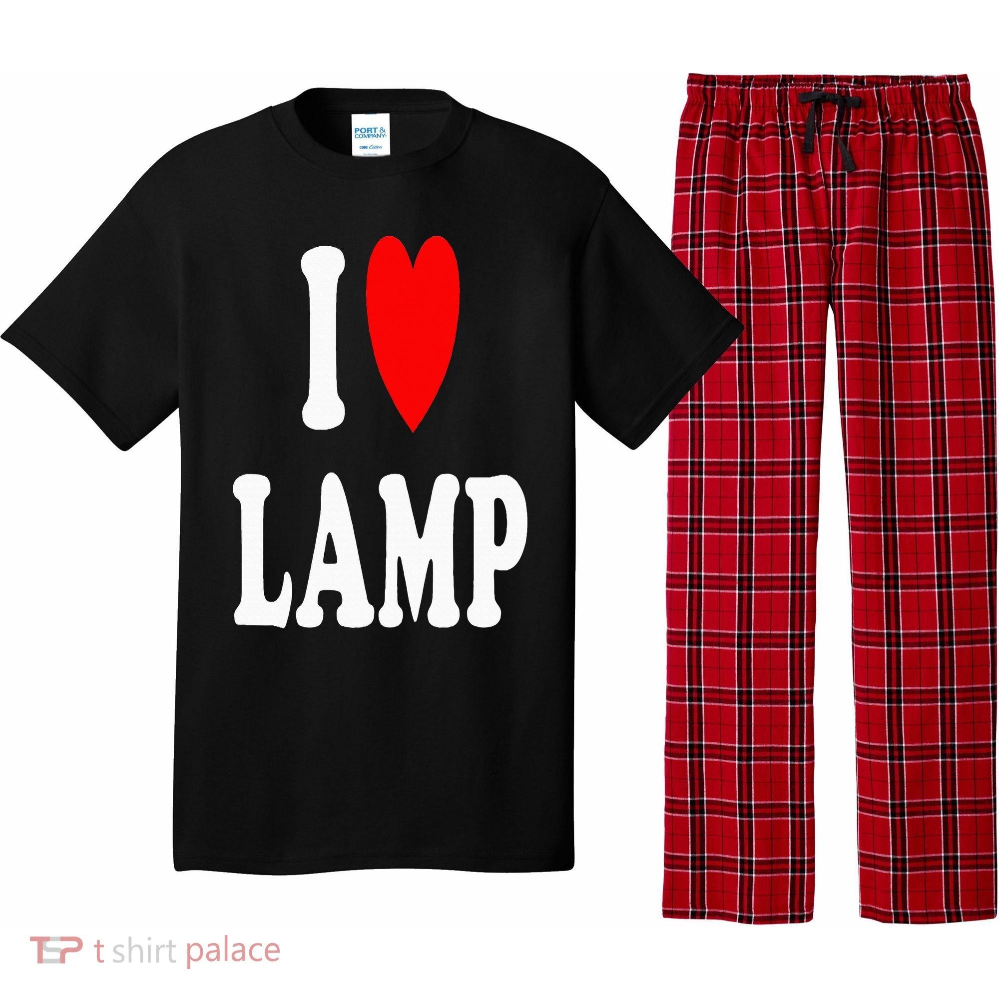 I Love Lamp Funny Light Shade Lampshade Candle Lantern Moth Pajama Set