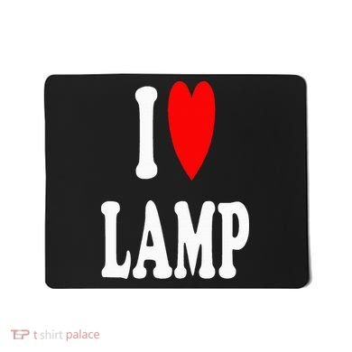 I Love Lamp Funny Light Shade Lampshade Candle Lantern Moth Mousepad