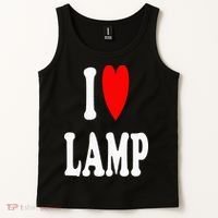 I Love Lamp Funny Light Shade Lampshade Candle Lantern Moth Tank Top thumb 2
