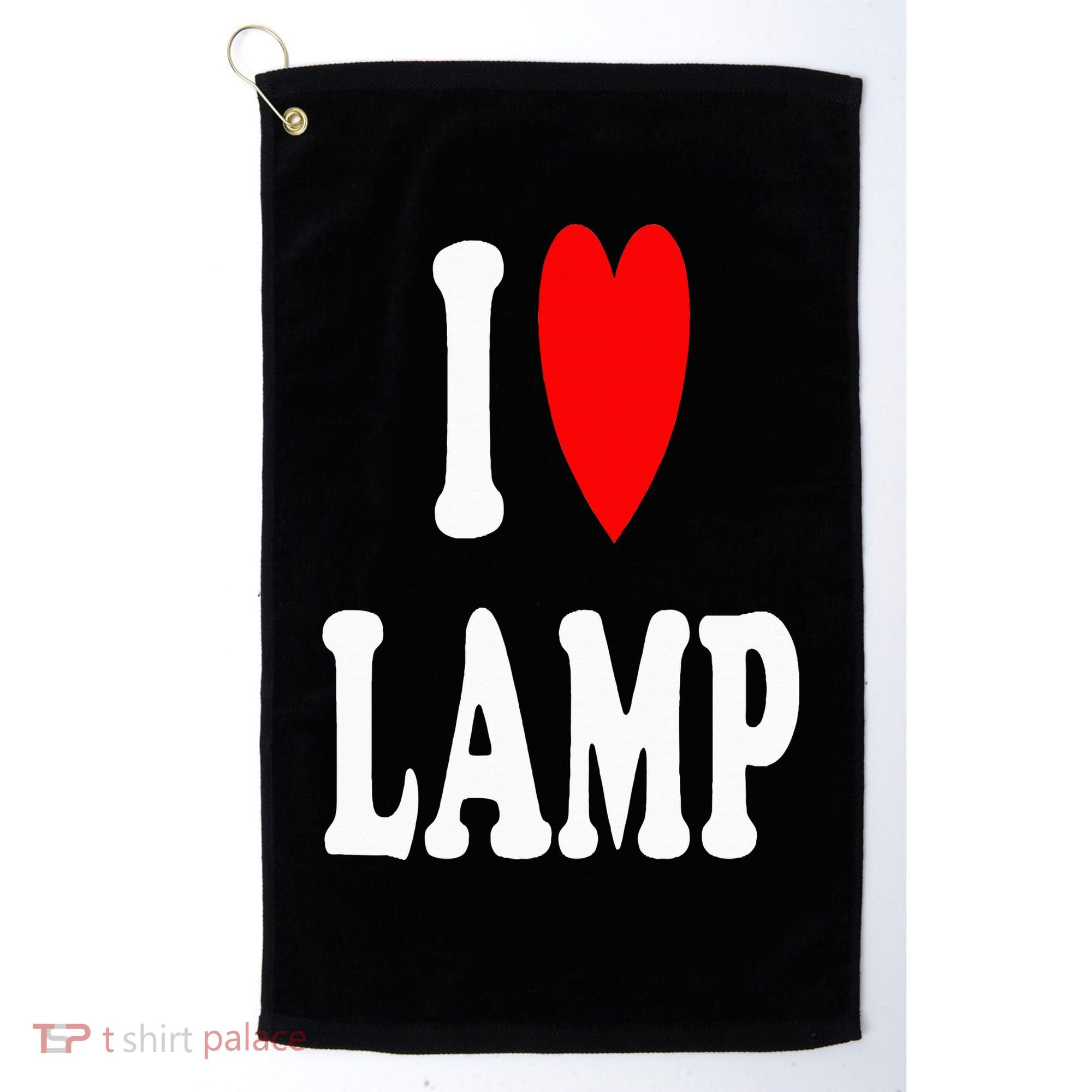 I Love Lamp Funny Light Shade Lampshade Candle Lantern Moth Golf Towel