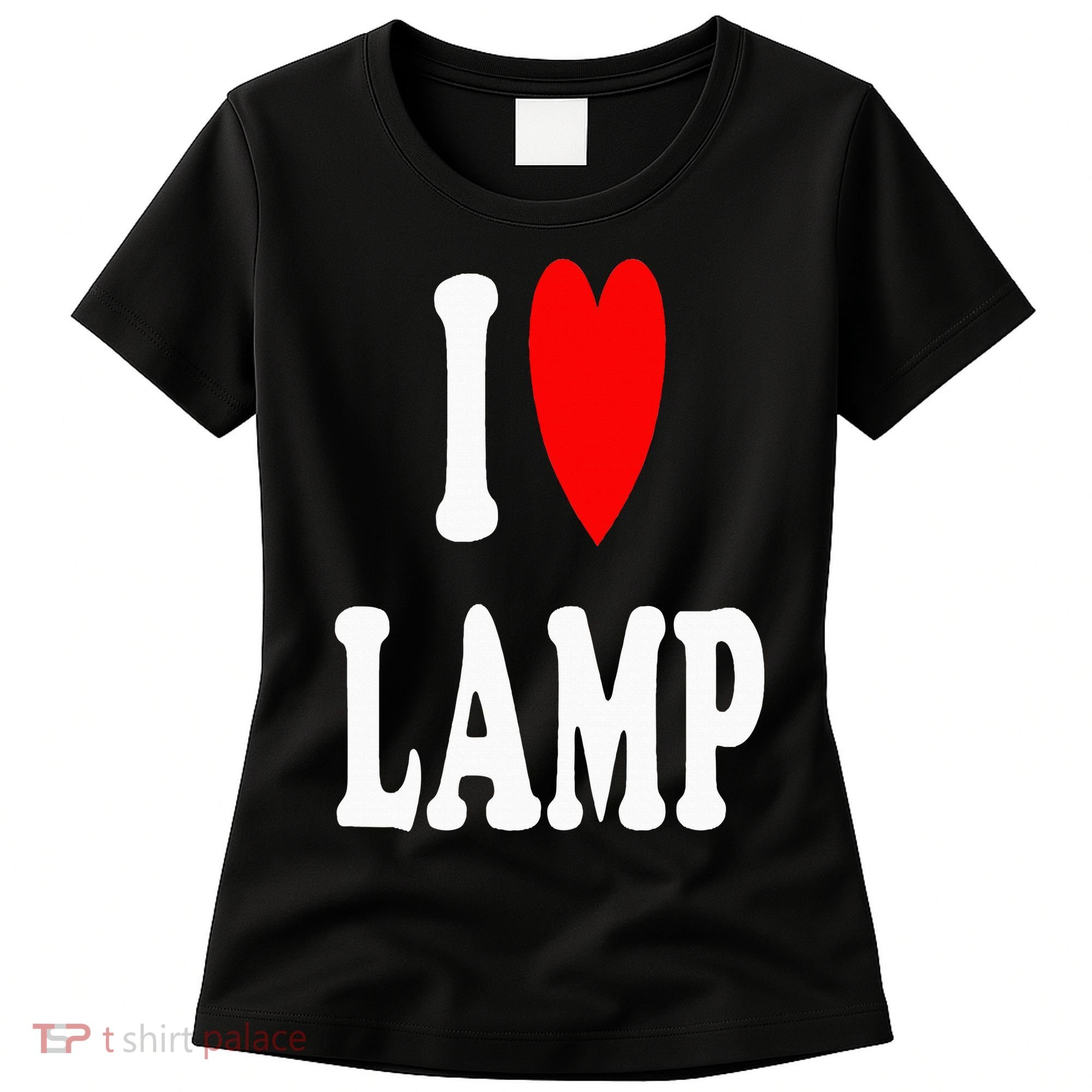 I Love Lamp Funny Light Shade Lampshade Candle Lantern Moth Women's T-Shirt