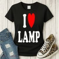 I Love Lamp Funny Light Shade Lampshade Candle Lantern Moth Women's T-Shirt thumb 3
