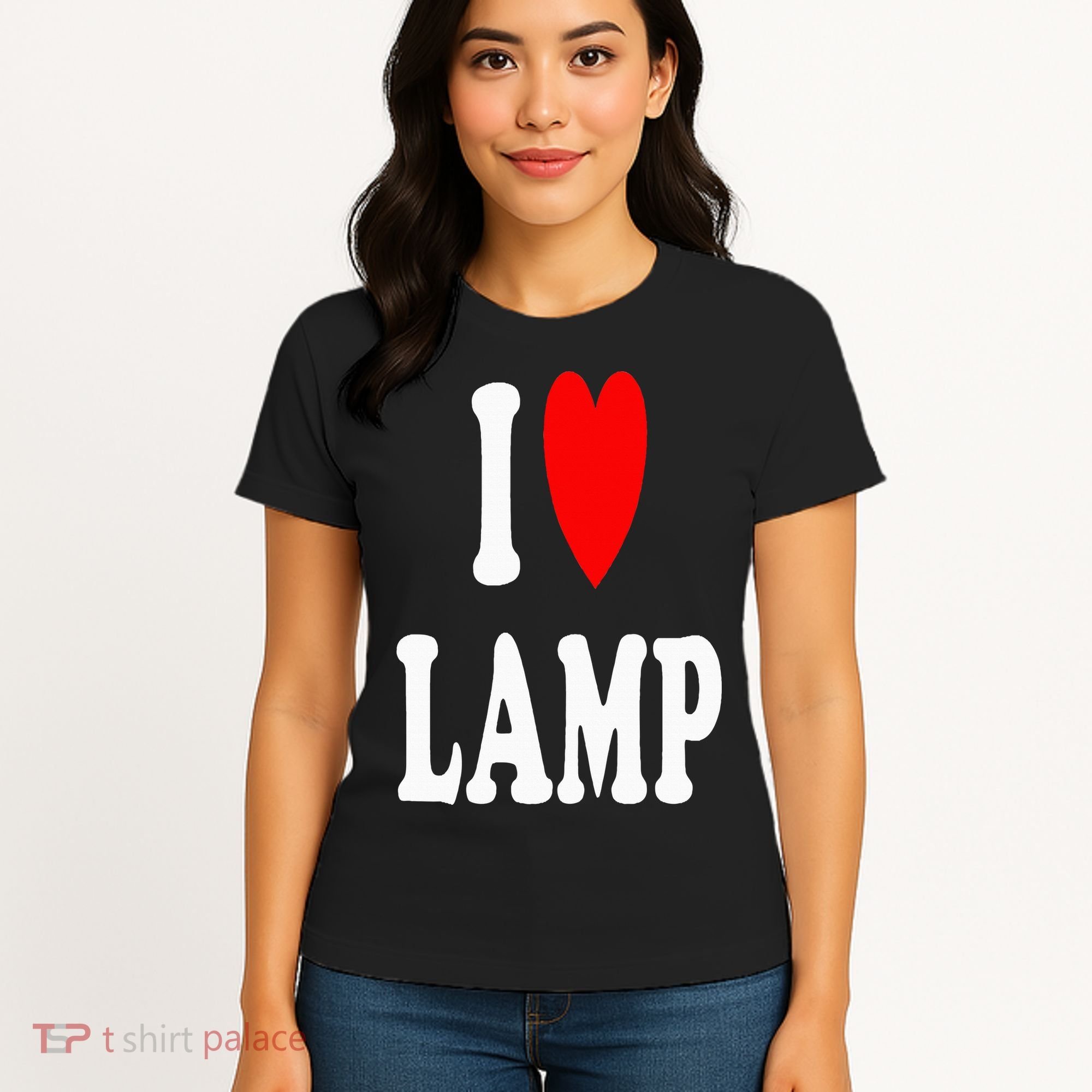 I Love Lamp Funny Light Shade Lampshade Candle Lantern Moth Women's T-Shirt