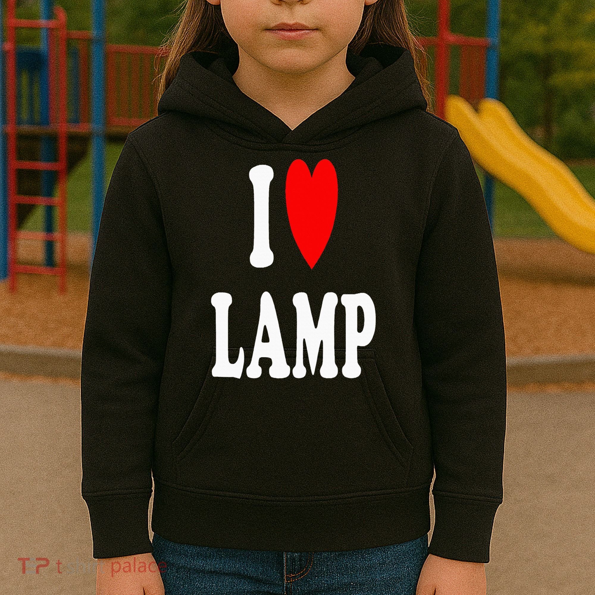 I Love Lamp Funny Light Shade Lampshade Candle Lantern Moth Kids Hoodie