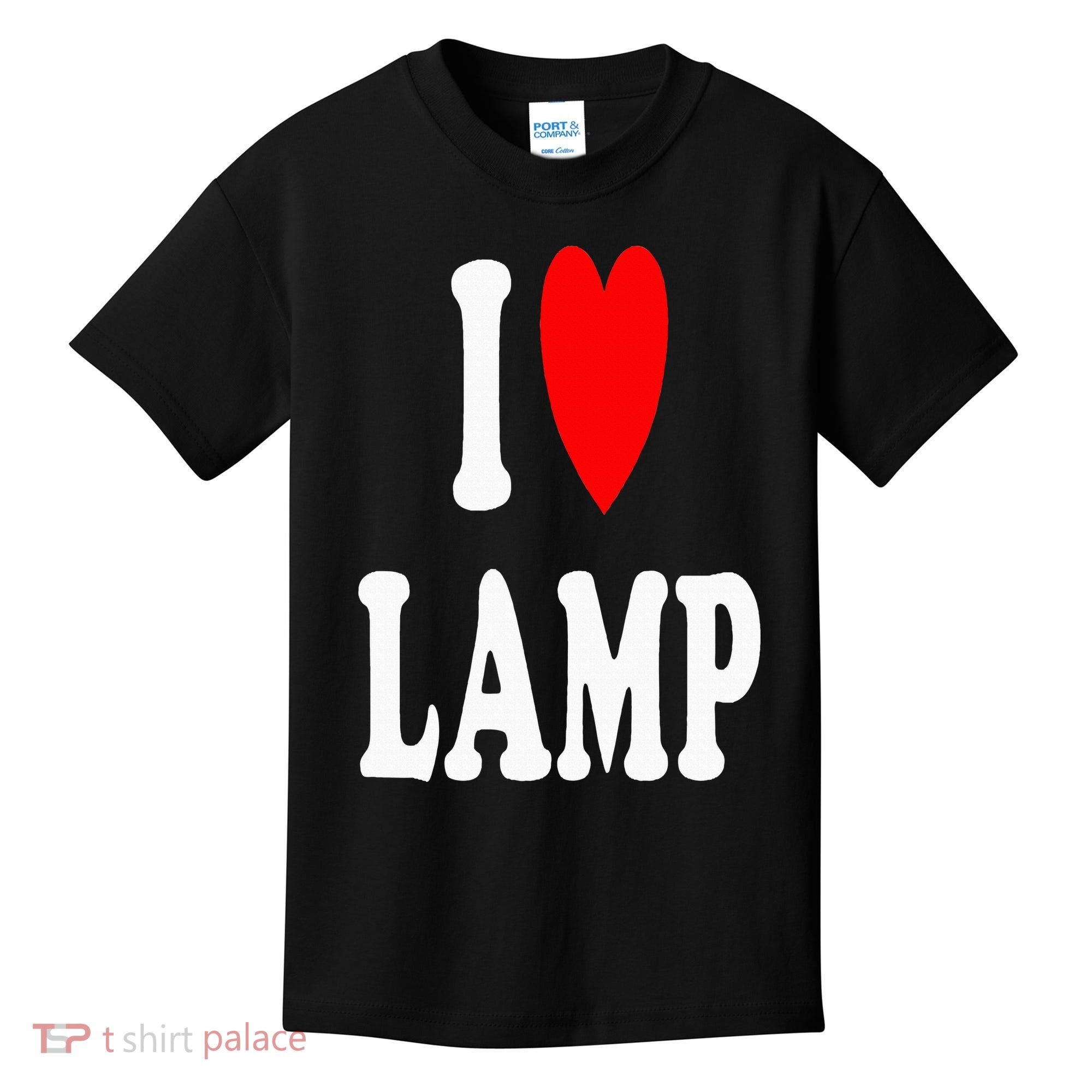 I Love Lamp Funny Light Shade Lampshade Candle Lantern Moth Kids T-Shirt