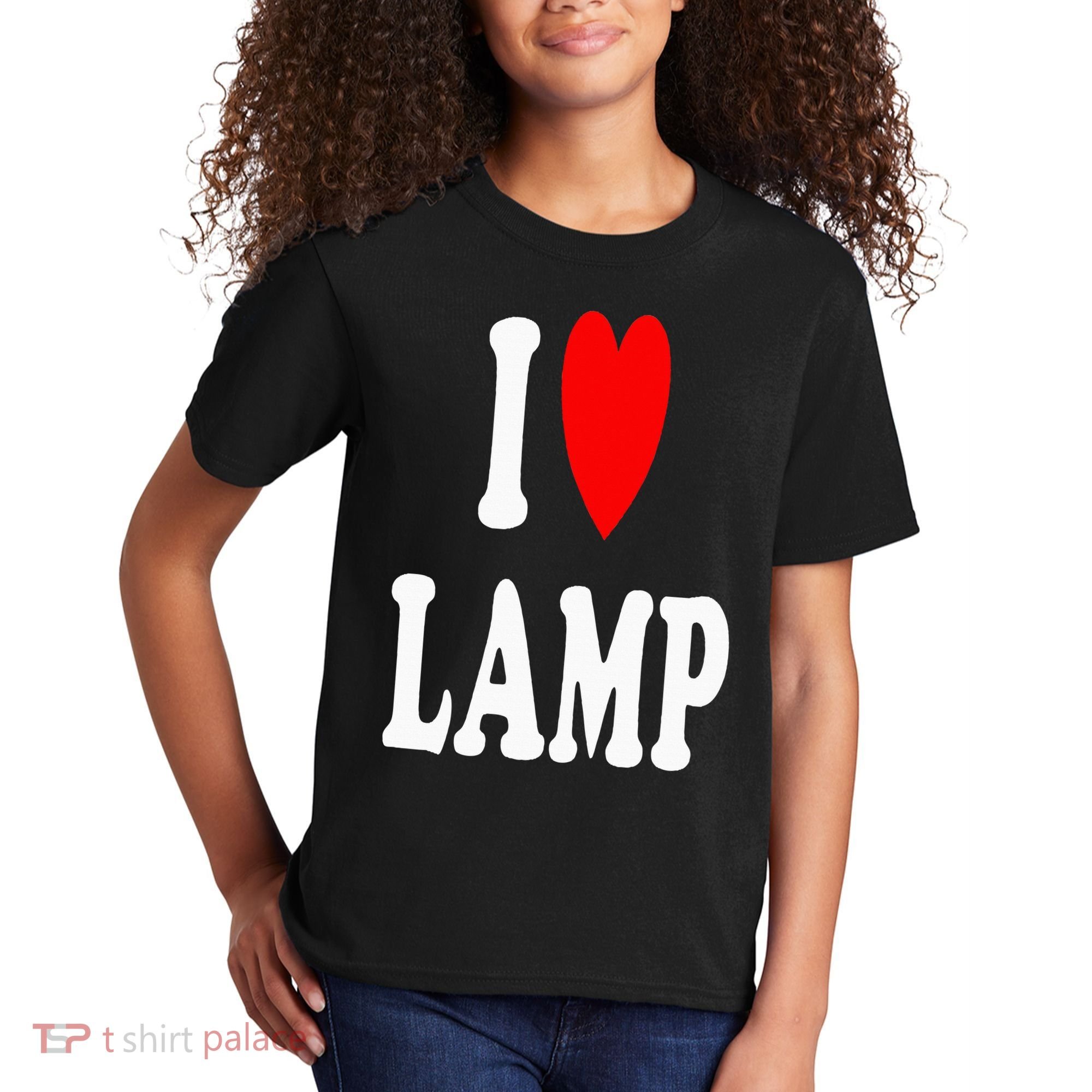 I Love Lamp Funny Light Shade Lampshade Candle Lantern Moth Kids T-Shirt