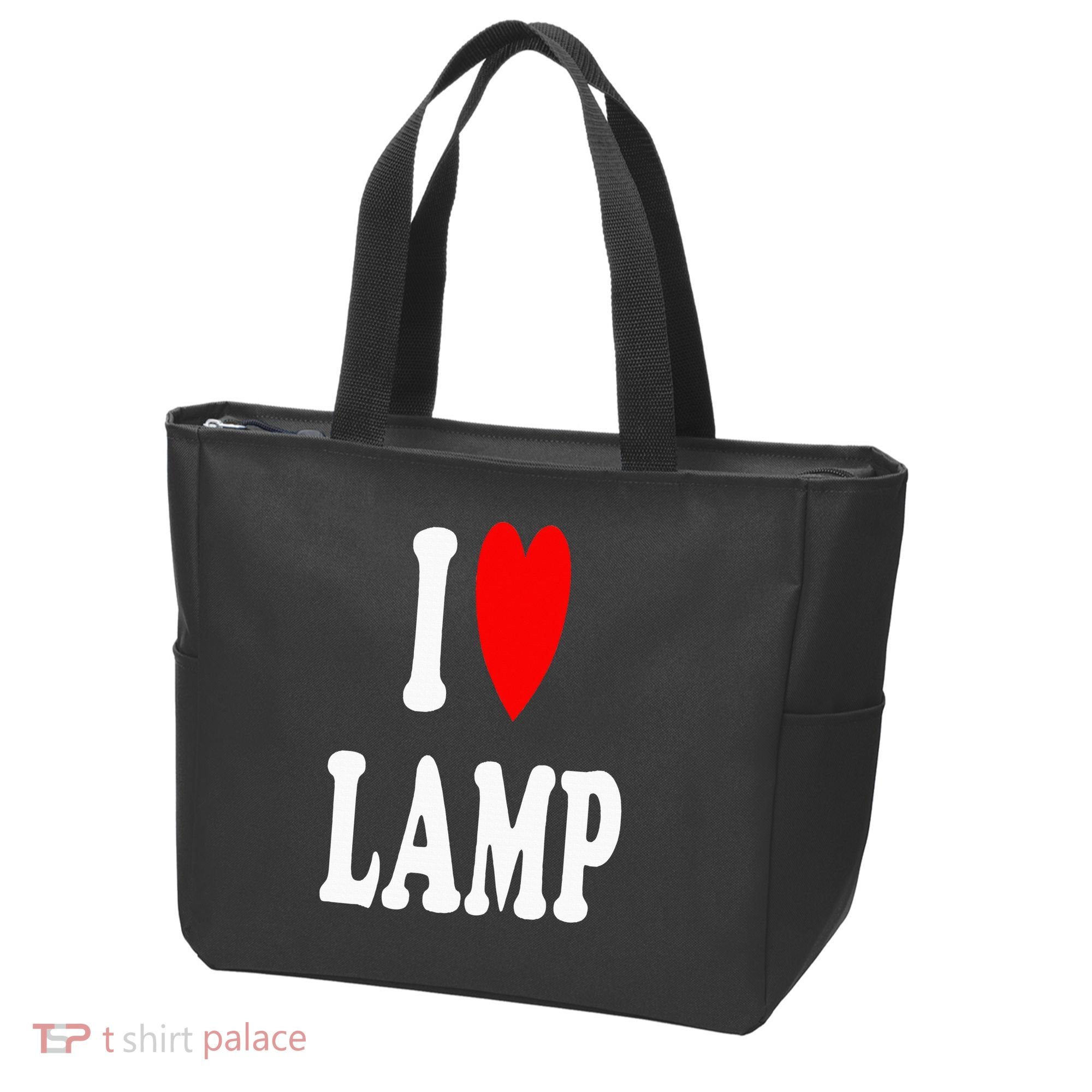 I Love Lamp Funny Light Shade Lampshade Candle Lantern Moth Tote Bag