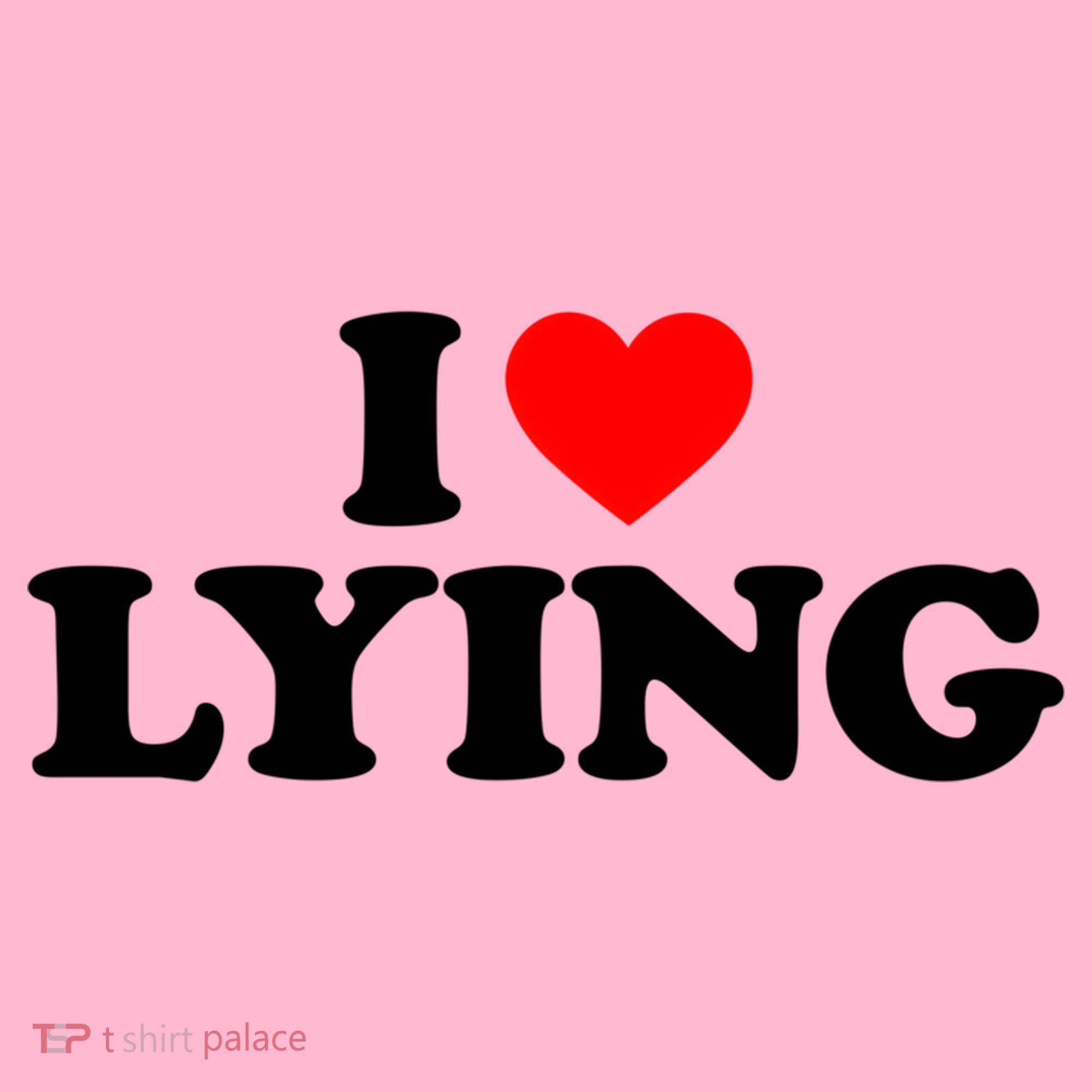 I Love Lying Gift I Heart Lying Funny Gift Coaster