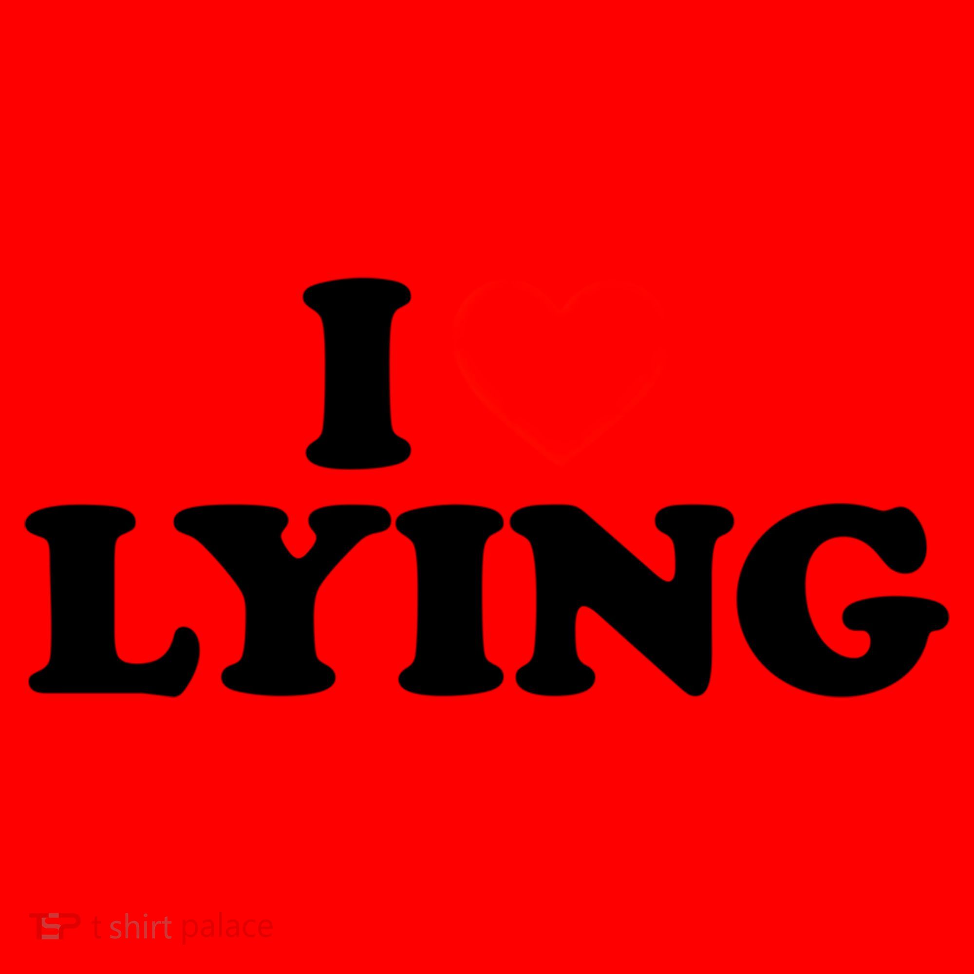 I Love Lying Gift I Heart Lying Funny Gift Santa Hat