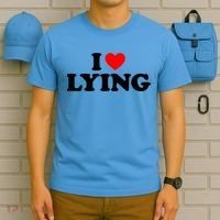I Love Lying Gift I Heart Lying Funny Gift T-Shirt thumb 5