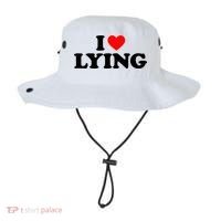 I Love Lying Gift I Heart Lying Funny Gift Bucket Hat thumb 0