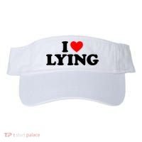 I Love Lying Gift I Heart Lying Funny Gift Visor thumb 0